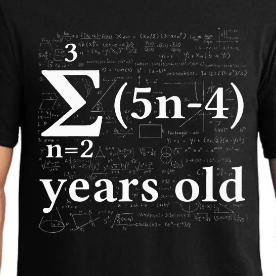 Math 17 Birthday Boy 17 Yr 17 Year 17th Birthday Pajama Set