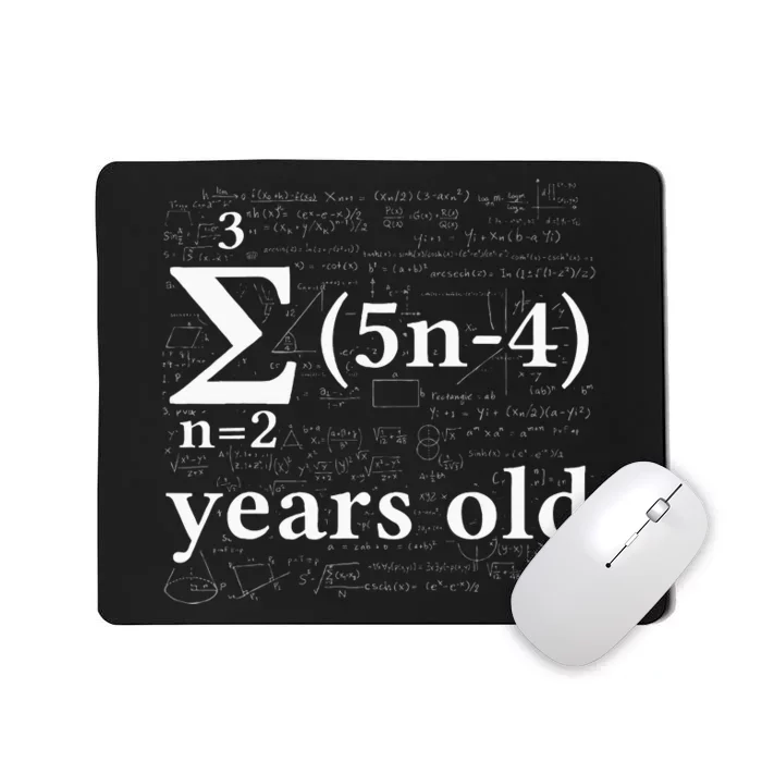 Math 17 Birthday Boy 17 Yr 17 Year 17th Birthday Mousepad