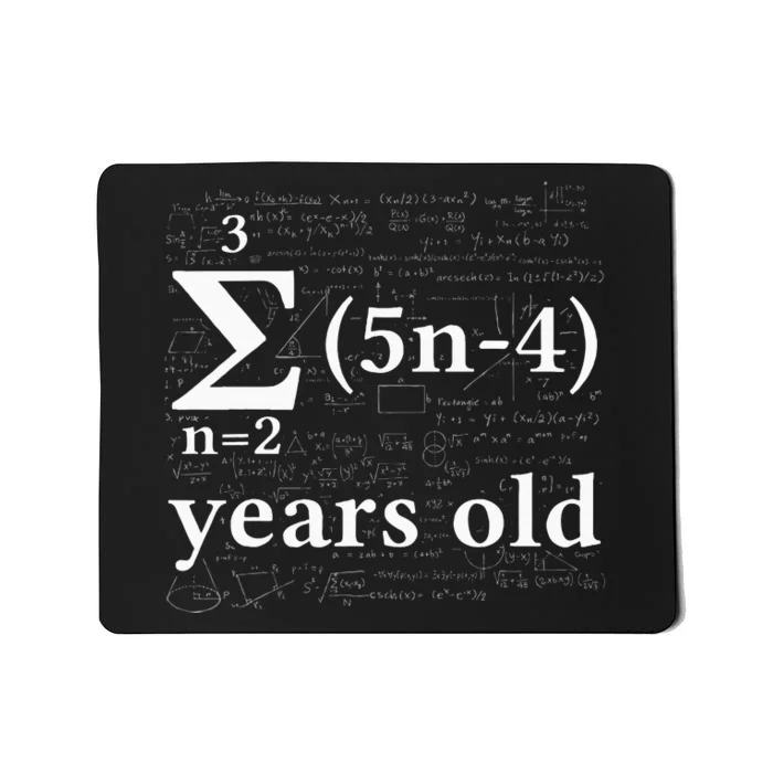 Math 17 Birthday Boy 17 Yr 17 Year 17th Birthday Mousepad