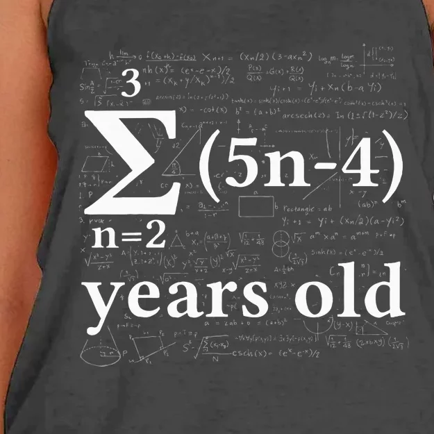 Math 17 Birthday Boy 17 Yr 17 Year 17th Birthday Women's Knotted Racerback Tank