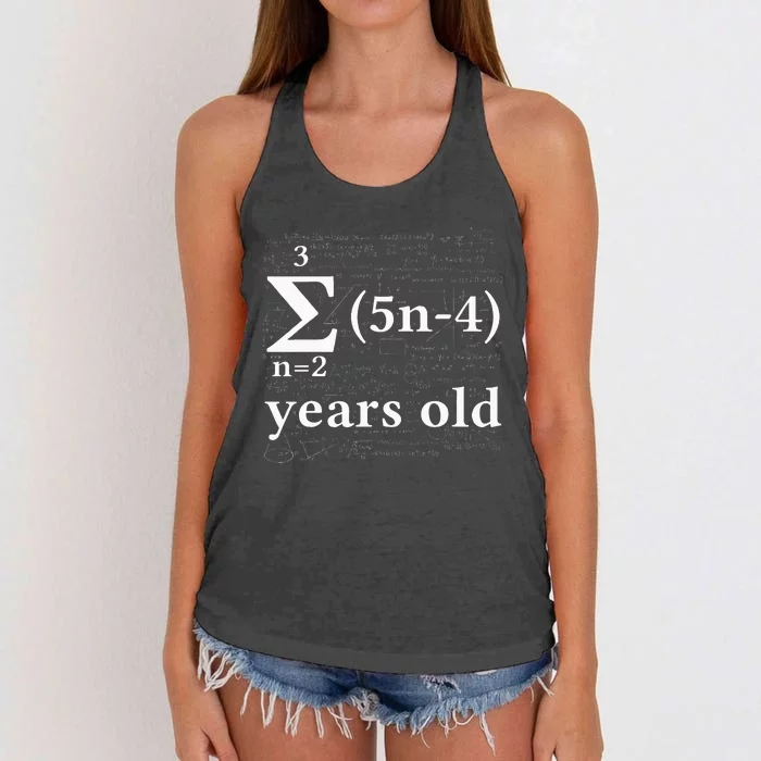 Math 17 Birthday Boy 17 Yr 17 Year 17th Birthday Women's Knotted Racerback Tank