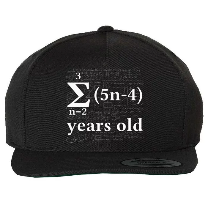 Math 17 Birthday Boy 17 Yr 17 Year 17th Birthday Wool Snapback Cap