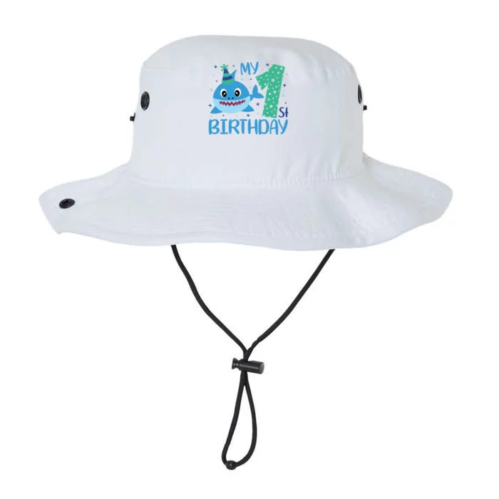 My 1st Birthday Sharks Gift For Birthday Legacy Cool Fit Booney Bucket Hat