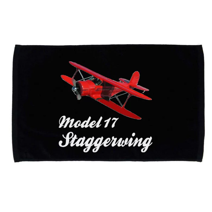 Model 17 Beech Staggerwing Airplane Pilot Microfiber Hand Towel