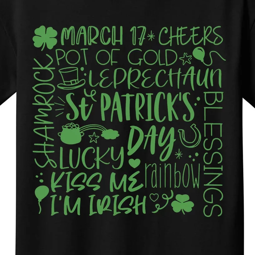 March 17th Cheers Pot Of Gold Leaprechaun Saint Patrick's Day Lucky Day Kids T-Shirt