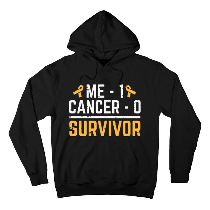 Me 1 Childhood Cancer 0 Survivor Awareness Boy Tall Hoodie