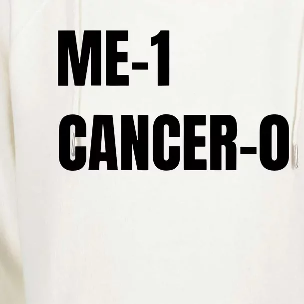 Me 1 Cancer 0 I Beat Cancer Brave Survivor Womens Funnel Neck Pullover Hood