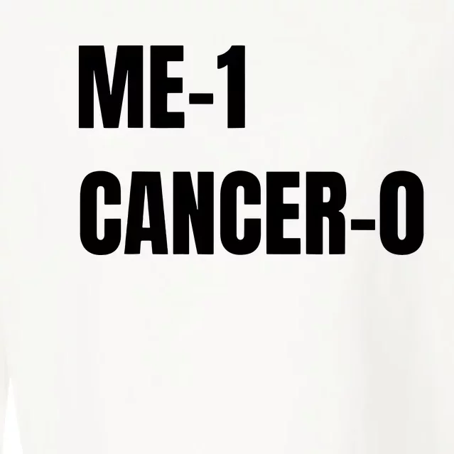 Me 1 Cancer 0 I Beat Cancer Brave Survivor Cropped Pullover Crew