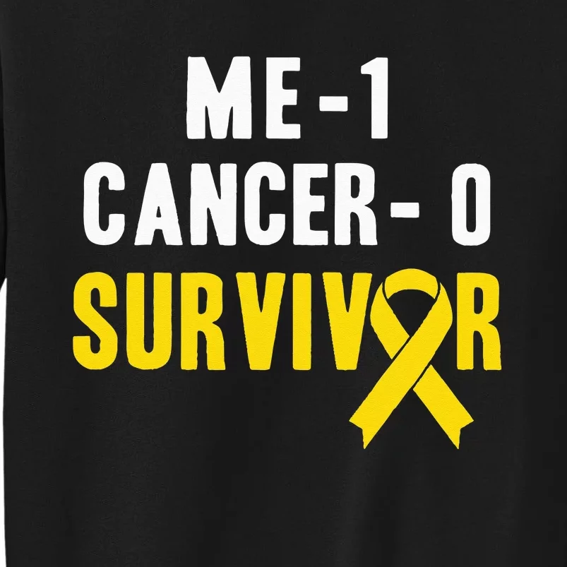 Me 1 Cancer 0 Childhood Cancer Survivor Sweatshirt