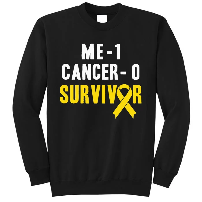 Me 1 Cancer 0 Childhood Cancer Survivor Sweatshirt