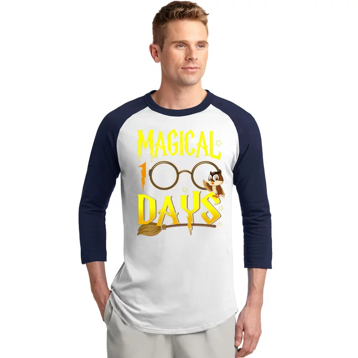 Magical 100 Days Of School Baseball Sleeve Shirt