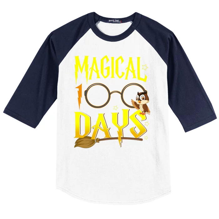 Magical 100 Days Of School Baseball Sleeve Shirt