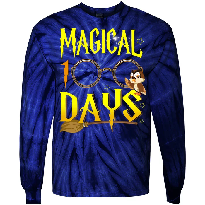 Magical 100 Days Of School Tie-Dye Long Sleeve Shirt