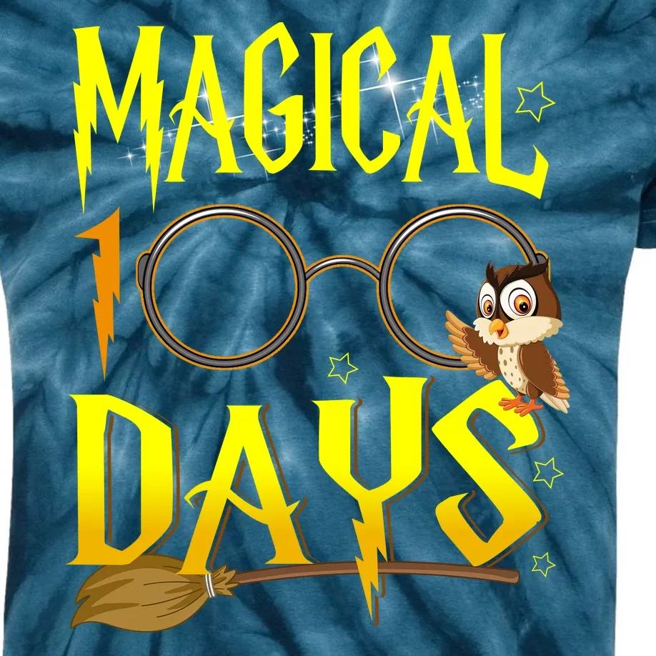 Magical 100 Days Of School Kids Tie-Dye T-Shirt