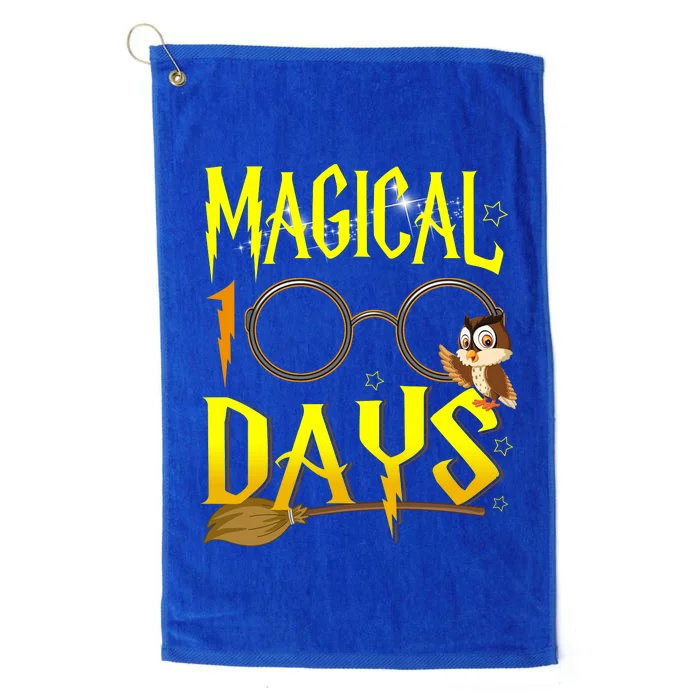 Magical 100 Days Of School Platinum Collection Golf Towel