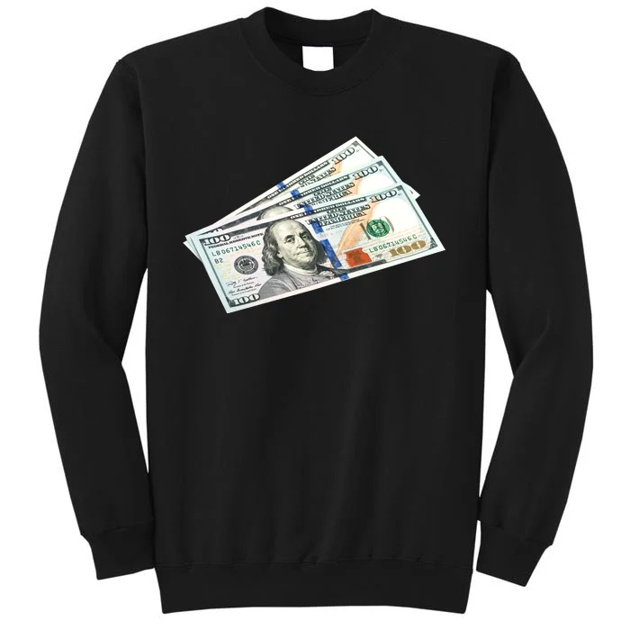 Money $100 Dollar Bills Bill Baller Big Ben Franklin Sweatshirt