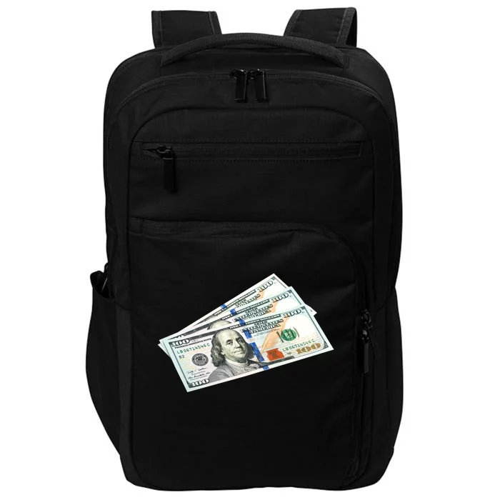 Money $100 Dollar Bills Bill Baller Big Ben Franklin Impact Tech Backpack