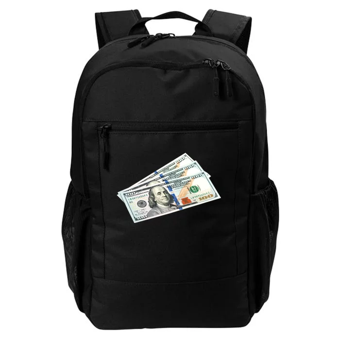 Money $100 Dollar Bills Bill Baller Big Ben Franklin Daily Commute Backpack