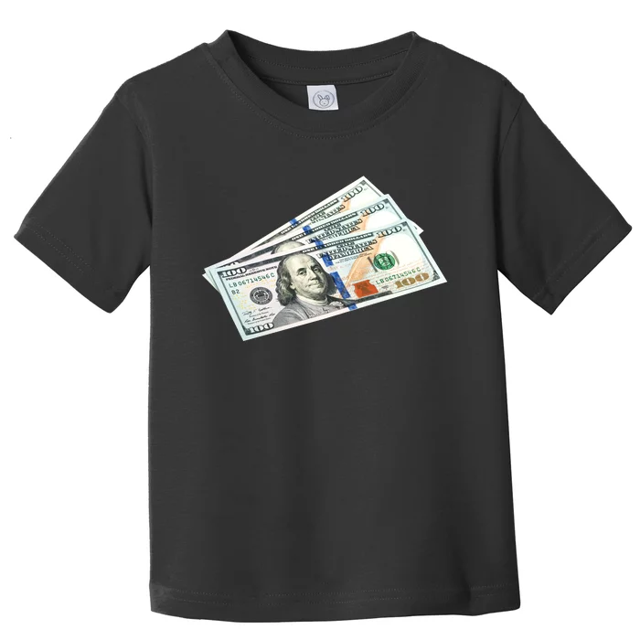 Money $100 Dollar Bills Bill Baller Big Ben Franklin Toddler T-Shirt