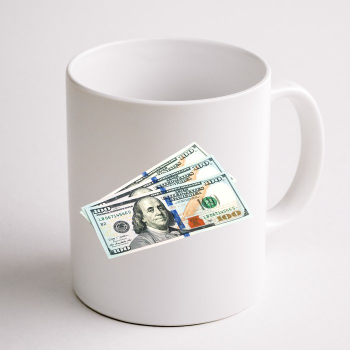 Money $100 Dollar Bills Bill Baller Big Ben Franklin Front & Back Coffee Mug