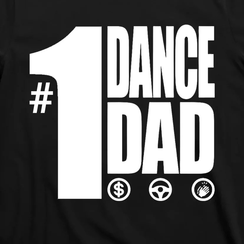 Mens #1 Dance Dad With Front And Back Design Premium T-Shirt