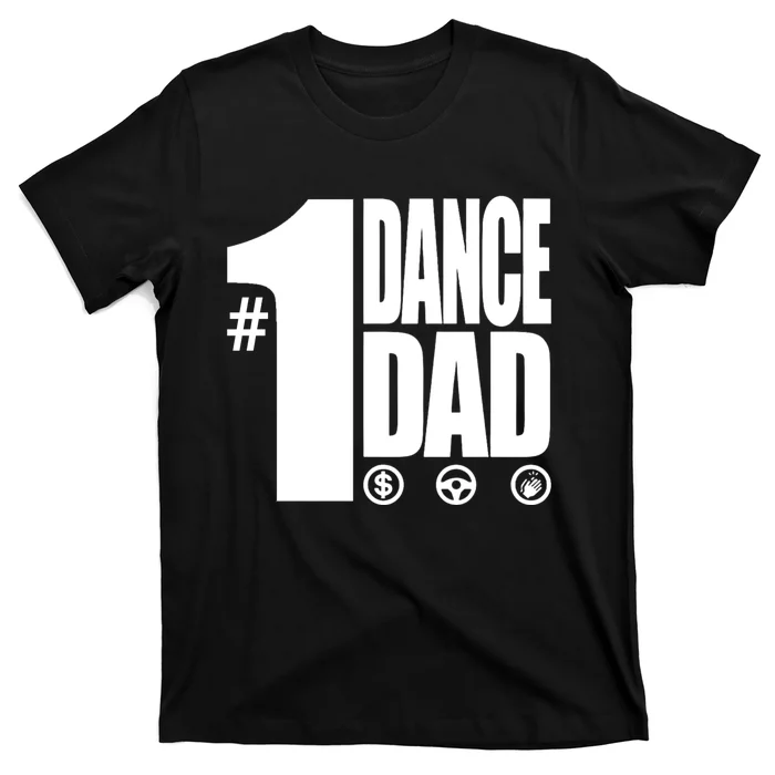 Mens #1 Dance Dad With Front And Back Design Premium T-Shirt