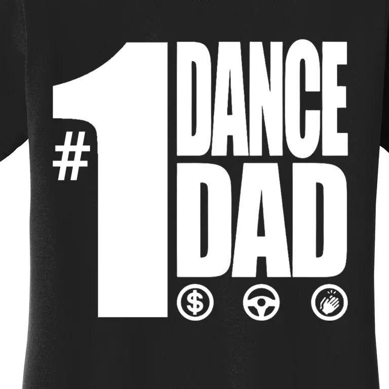 Mens #1 Dance Dad With Front And Back Design Premium Women's T-Shirt