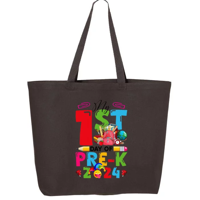 My 1st Day Of Prek 2024 Preschool Student Back To School Gift 25L Jumbo Tote