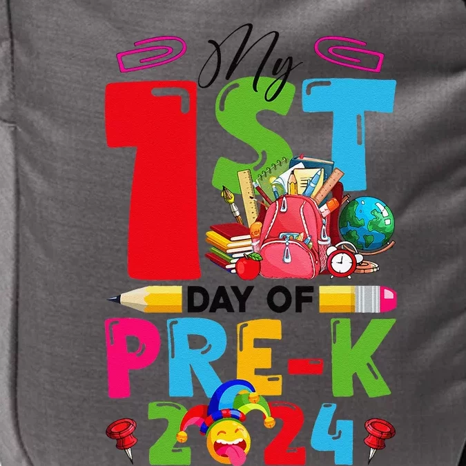 My 1st Day Of Prek 2024 Preschool Student Back To School Gift Impact Tech Backpack