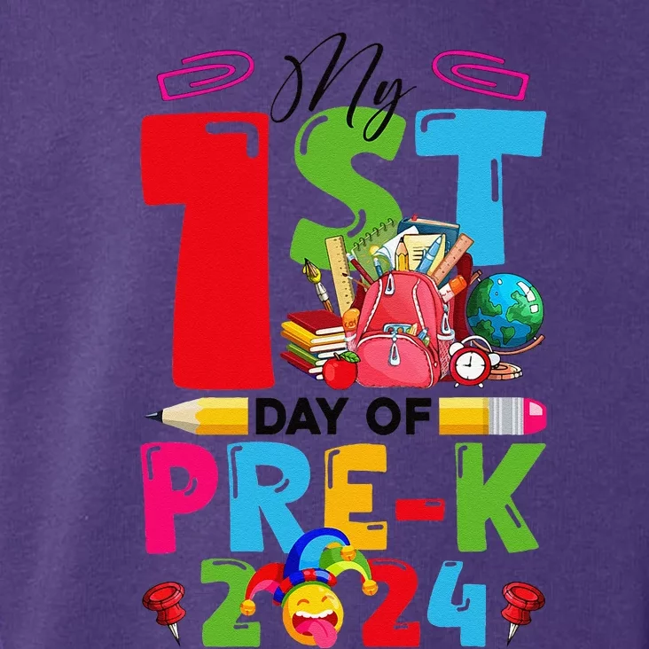 My 1st Day Of Prek 2024 Preschool Student Back To School Gift Toddler Hoodie