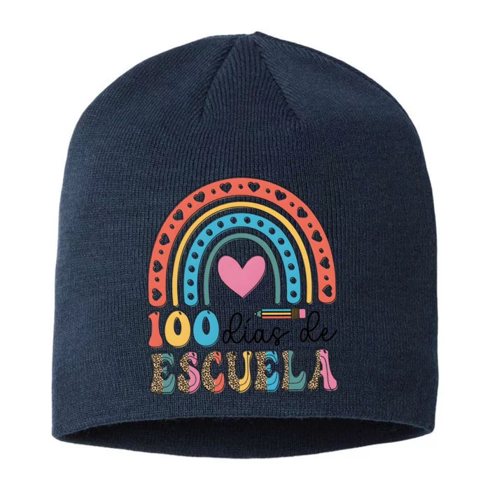 Maestra 100 DíAs De Escuela 100 Days Of School Spanish 8 1/2in Sustainable Knit Beanie