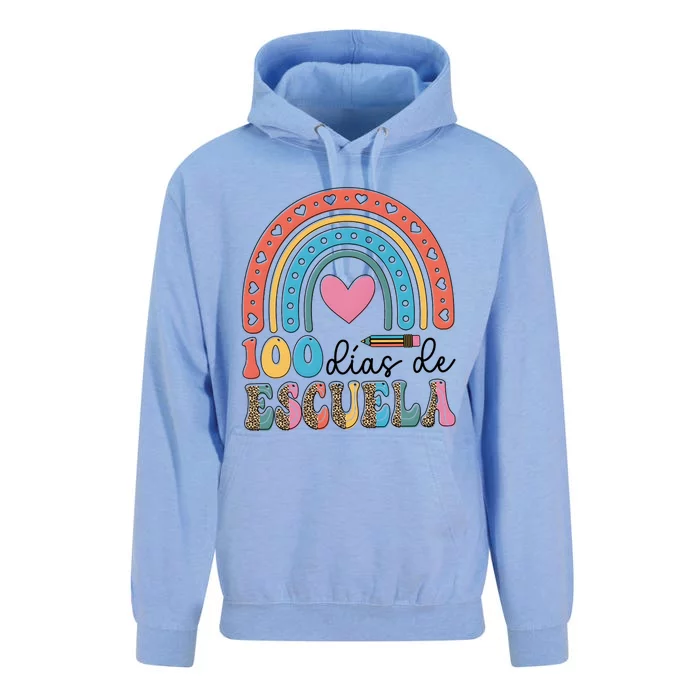 Maestra 100 DíAs De Escuela 100 Days Of School Spanish Unisex Surf Hoodie