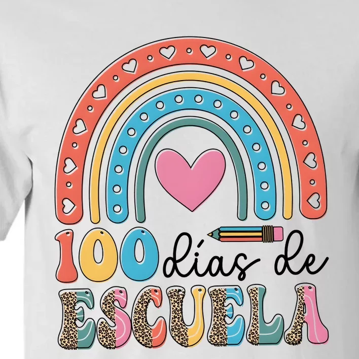 Maestra 100 DíAs De Escuela 100 Days Of School Spanish Tall T-Shirt