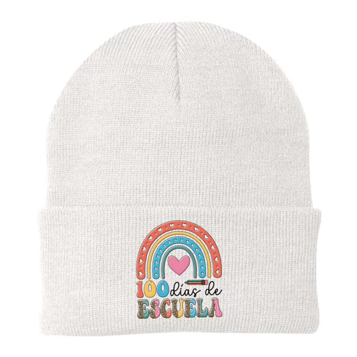 Maestra 100 DíAs De Escuela 100 Days Of School Spanish Knit Cap Winter Beanie