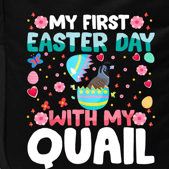 My 1st Easter Day Quail Easter Day Impact Tech Backpack