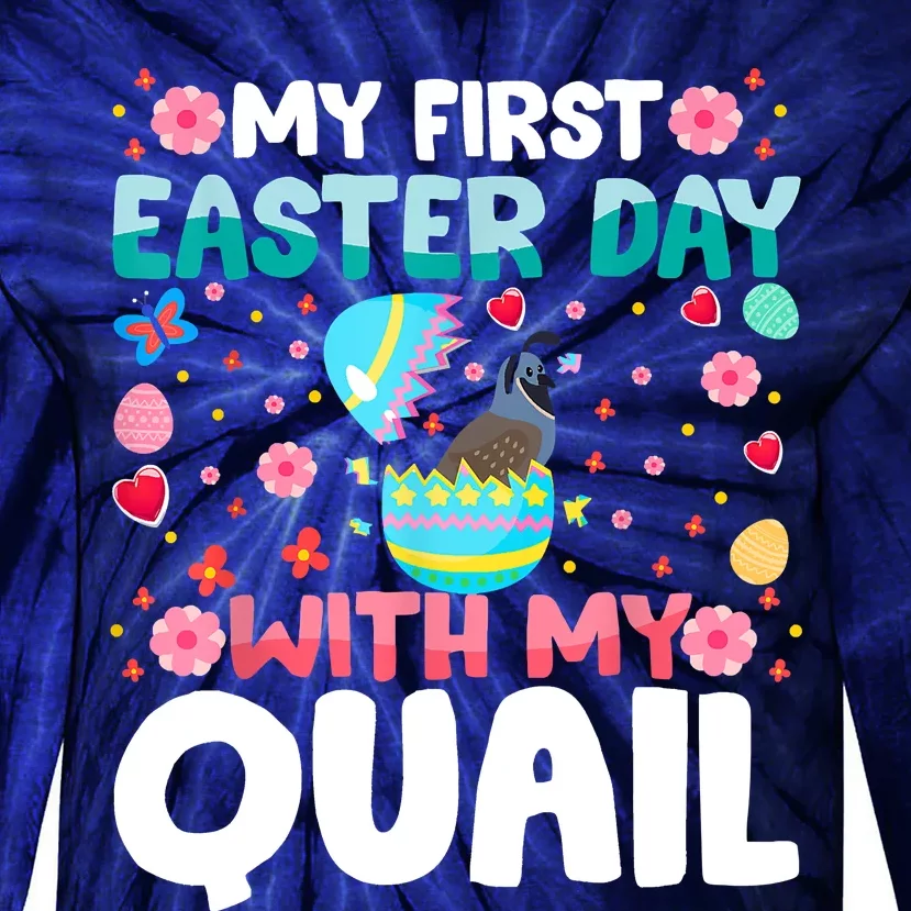 My 1st Easter Day Quail Easter Day Tie-Dye Long Sleeve Shirt