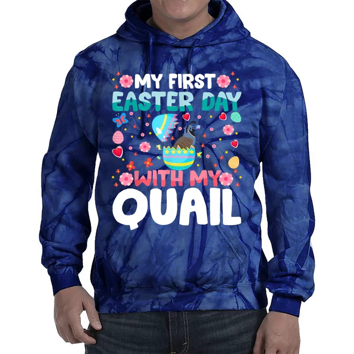 My 1st Easter Day Quail Easter Day Tie Dye Hoodie