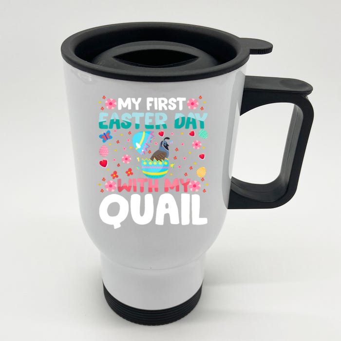 My 1st Easter Day Quail Easter Day Front & Back Stainless Steel Travel Mug