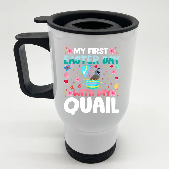 My 1st Easter Day Quail Easter Day Front & Back Stainless Steel Travel Mug