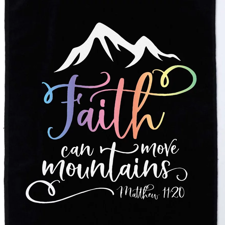 Matthew 1120 Faith Can Move Mountains Platinum Collection Golf Towel