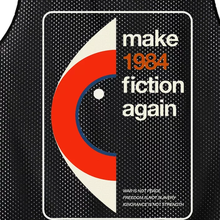 Make 1984 Fiction Again Freedom Mesh Reversible Basketball Jersey Tank