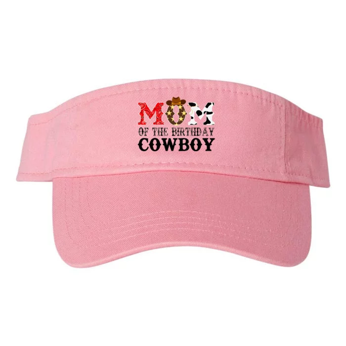 Mom 1st First Birthday Cowboy Western Rodeo Party Matching Valucap Bio-Washed Visor