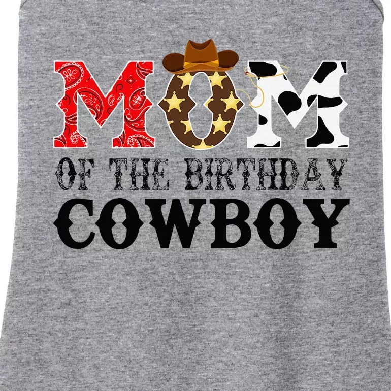 Mom 1st First Birthday Cowboy Western Rodeo Party Matching Ladies Essential Tank