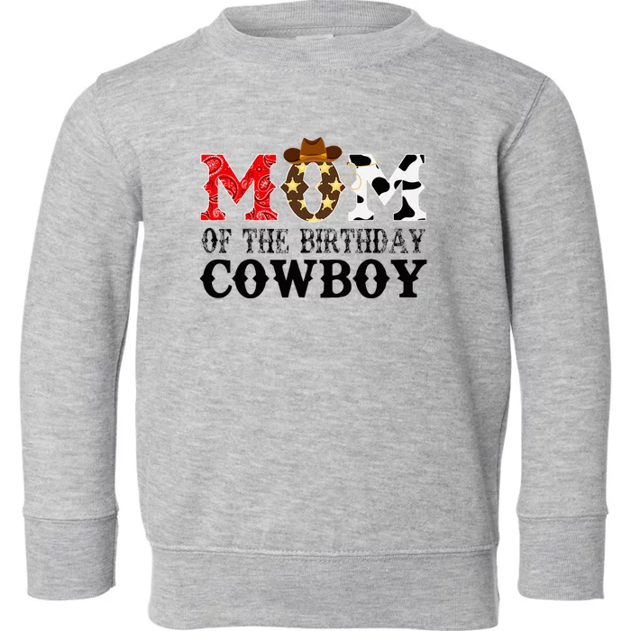 Mom 1st First Birthday Cowboy Western Rodeo Party Matching Toddler Sweatshirt