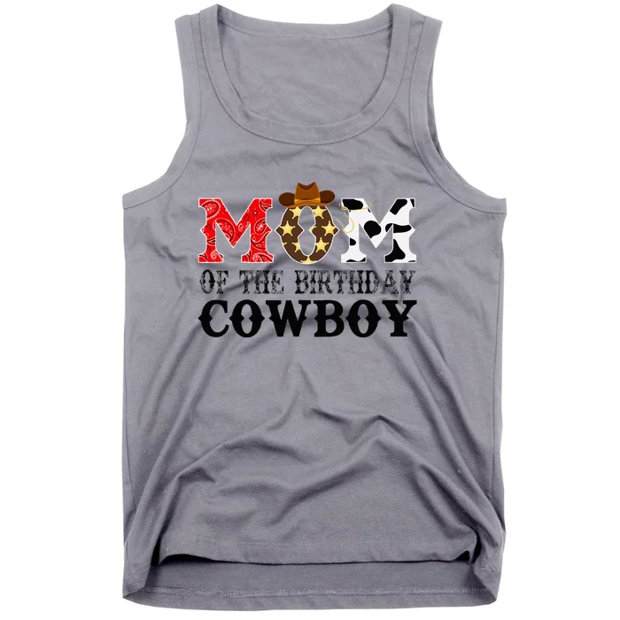 Mom 1st First Birthday Cowboy Western Rodeo Party Matching Tank Top