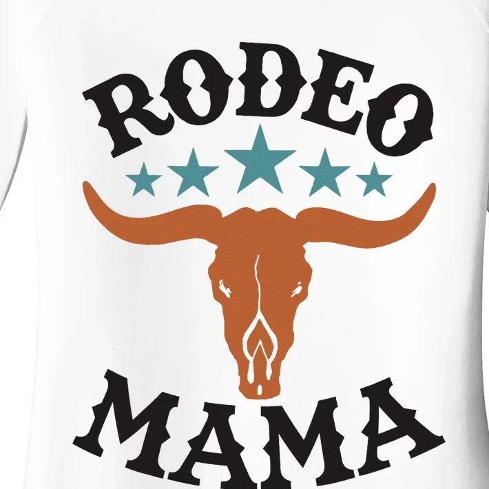 Mama 1st First Birthday Cowboy Western Rodeo Women's Perfect Tri Tunic Long Sleeve Shirt