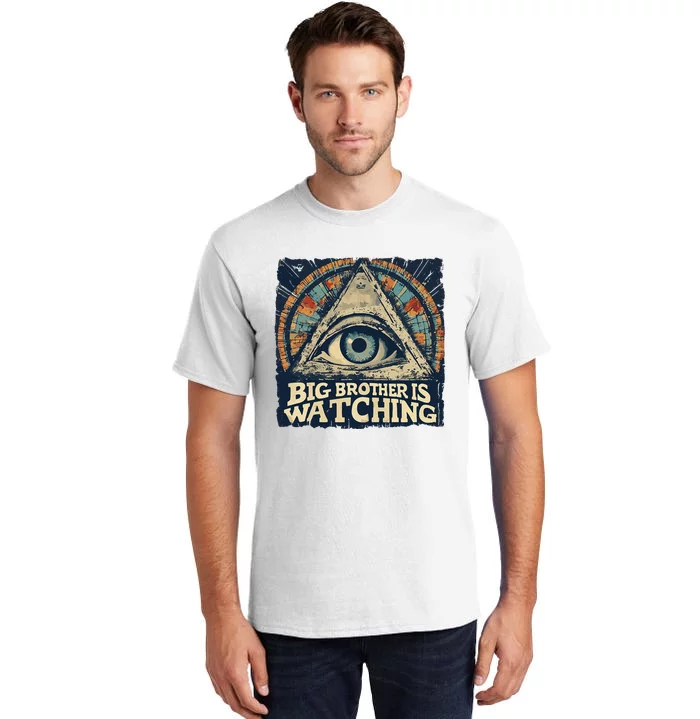 Make 1984 Fiction Again Big Brother Is Watching You Tall T-Shirt