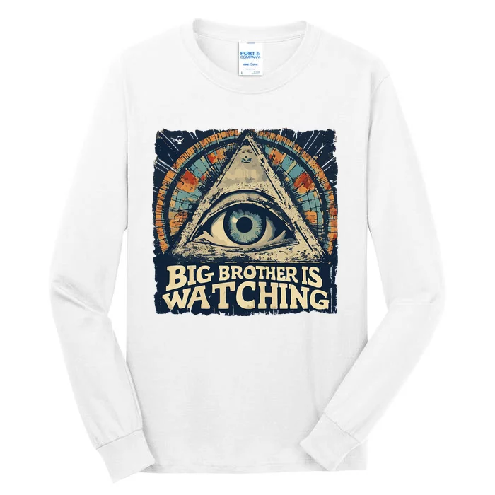 Make 1984 Fiction Again Big Brother Is Watching You Tall Long Sleeve T-Shirt