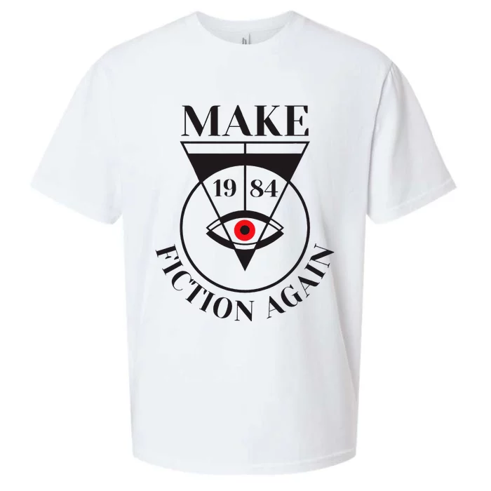 Make 1984 Fiction Again Anti Communism Freedom Sueded Cloud Jersey T-Shirt