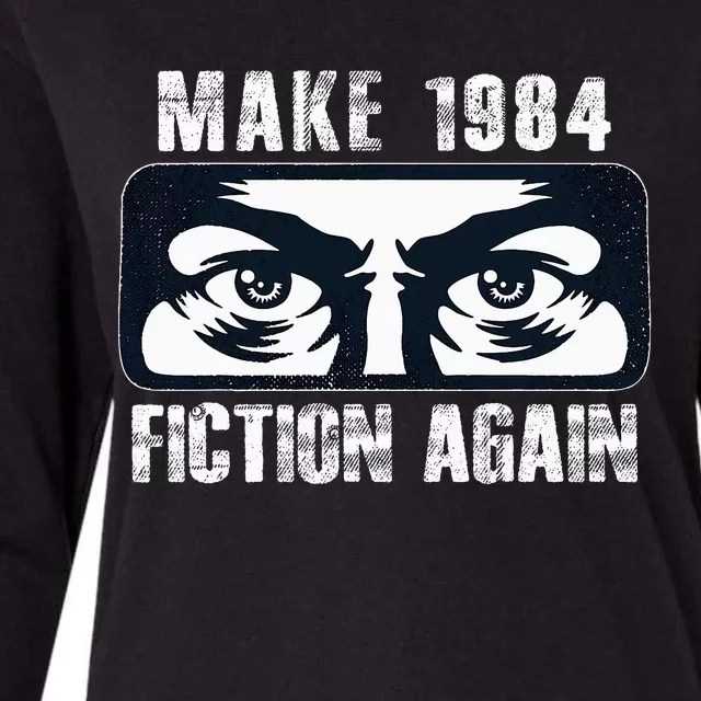 Make 1984 Fiction Again Womens Cotton Relaxed Long Sleeve T-Shirt